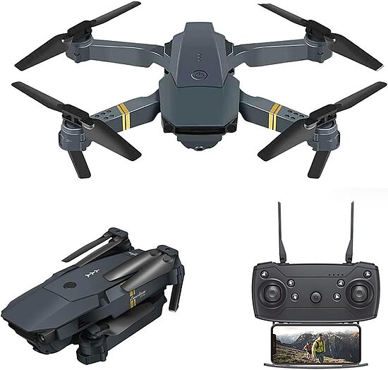 Dronas su kamera 4K WiFi, grey/black edition