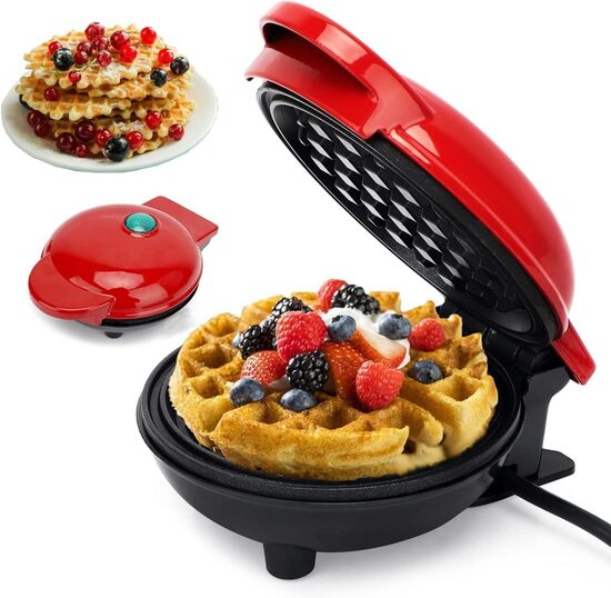 Vaflių - Belgiškų Vaflių mini keptuvė, red edition