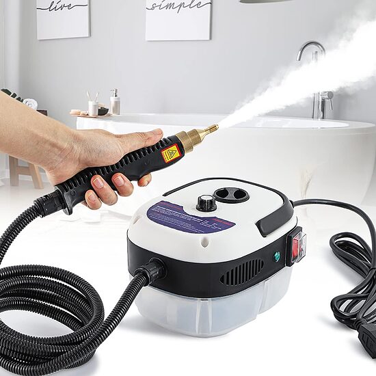 Galingas 1500W garų valytuvas su 3 šepetėliais DOMO