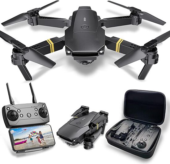 Dronas su kamera 4K WiFi, grey/black edition