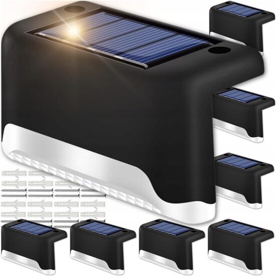 Saulės energijos LED lauko šviestuvai 8 vnt.