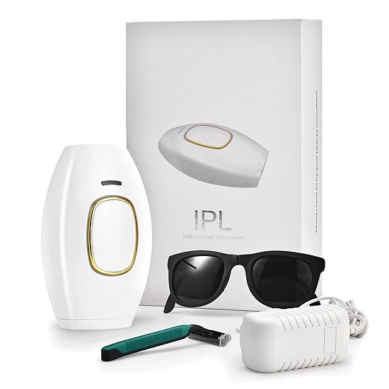 Fotoepiliatorius IPL epiliatorius su šaltuoju efektu, white edition