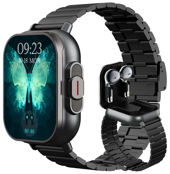 Išmanusis Laikrodis 2 in 1 su integruotomis belaidėmis Ausinėmis Smart